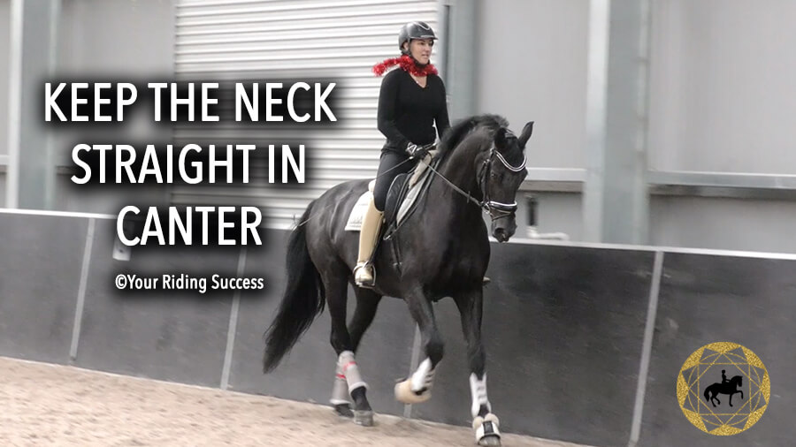 How Do You Keep Your Horses Neck Straight In The Canter? | Dressage Mastery TV Ep247