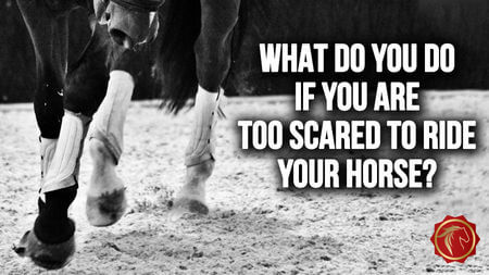 What do you do if you are too scared to ride your horse?