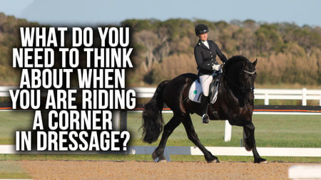 What you think about when you are riding a corner in dressage? | (Train With Tash TV 29th August)