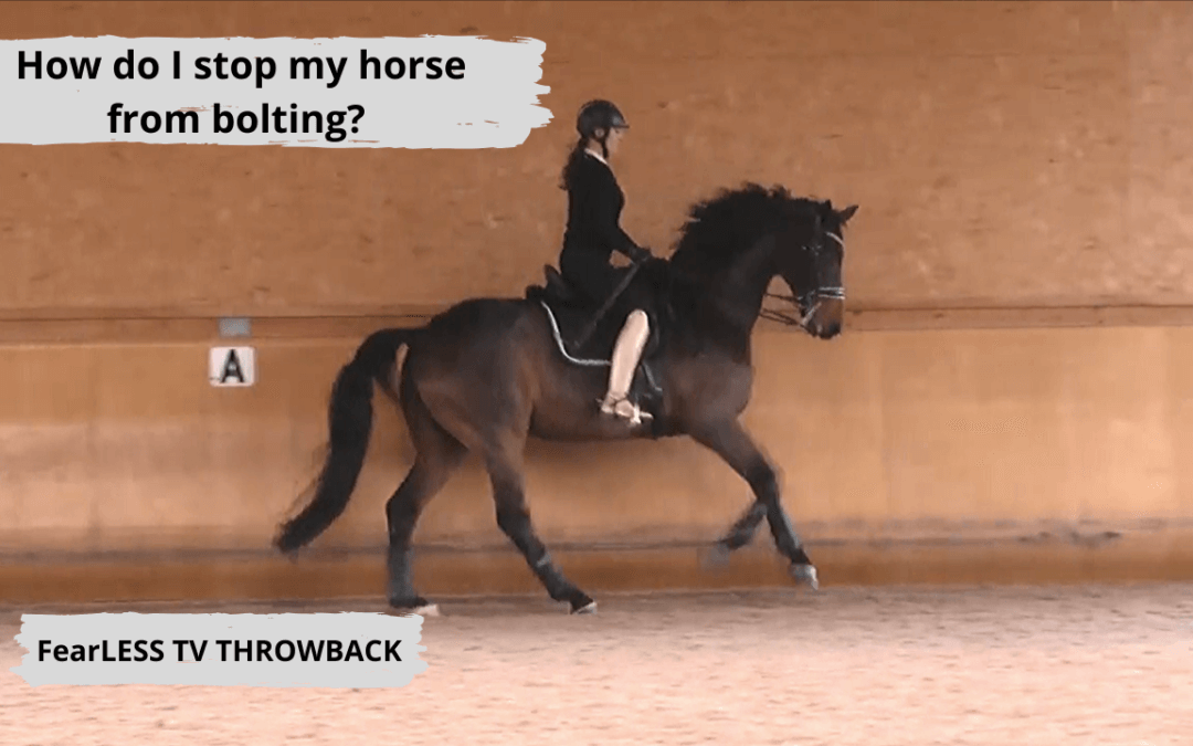 How Do I Stop My Horse From Bolting?| FearLESS Friday Throwback