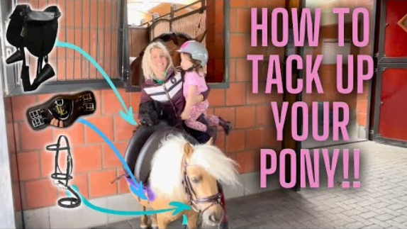 HOW TO TACK UP YOUR PONY – Pony Tales EP 6 | Cute Family Pony | Pony Training
