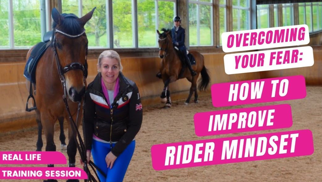 HOW TO IMPROVE RIDER MINDSET (Remove Fear!) Subscriber rides our FEI horse!!!