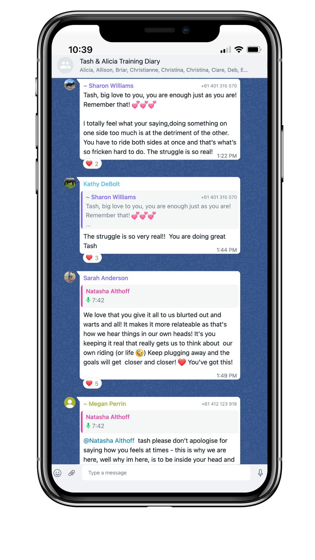 Tash Diaries comments