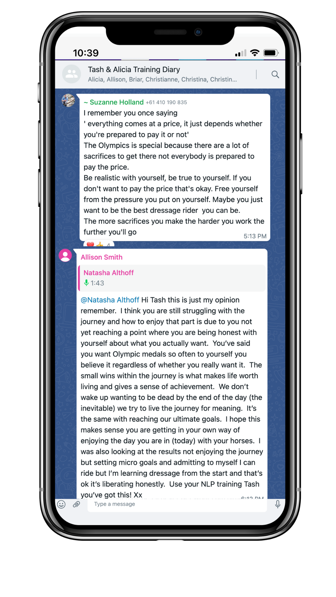 Tash Diaries comments