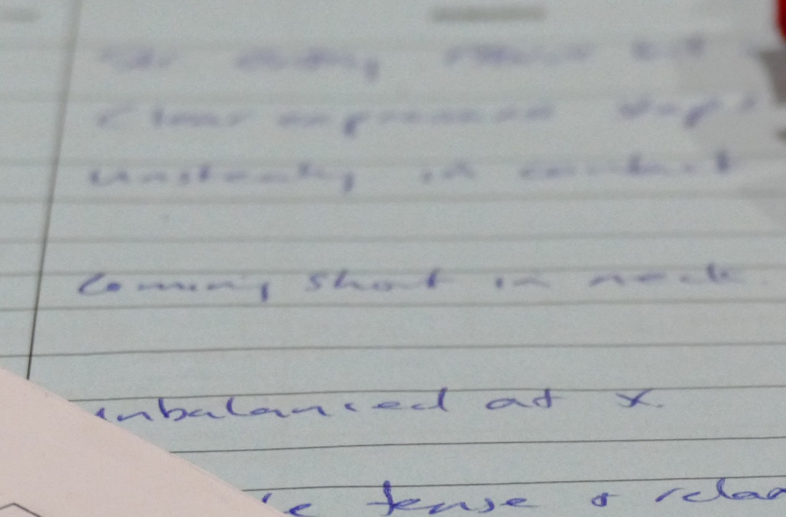 A dressage test sheet covered in the judge's handwritten comments